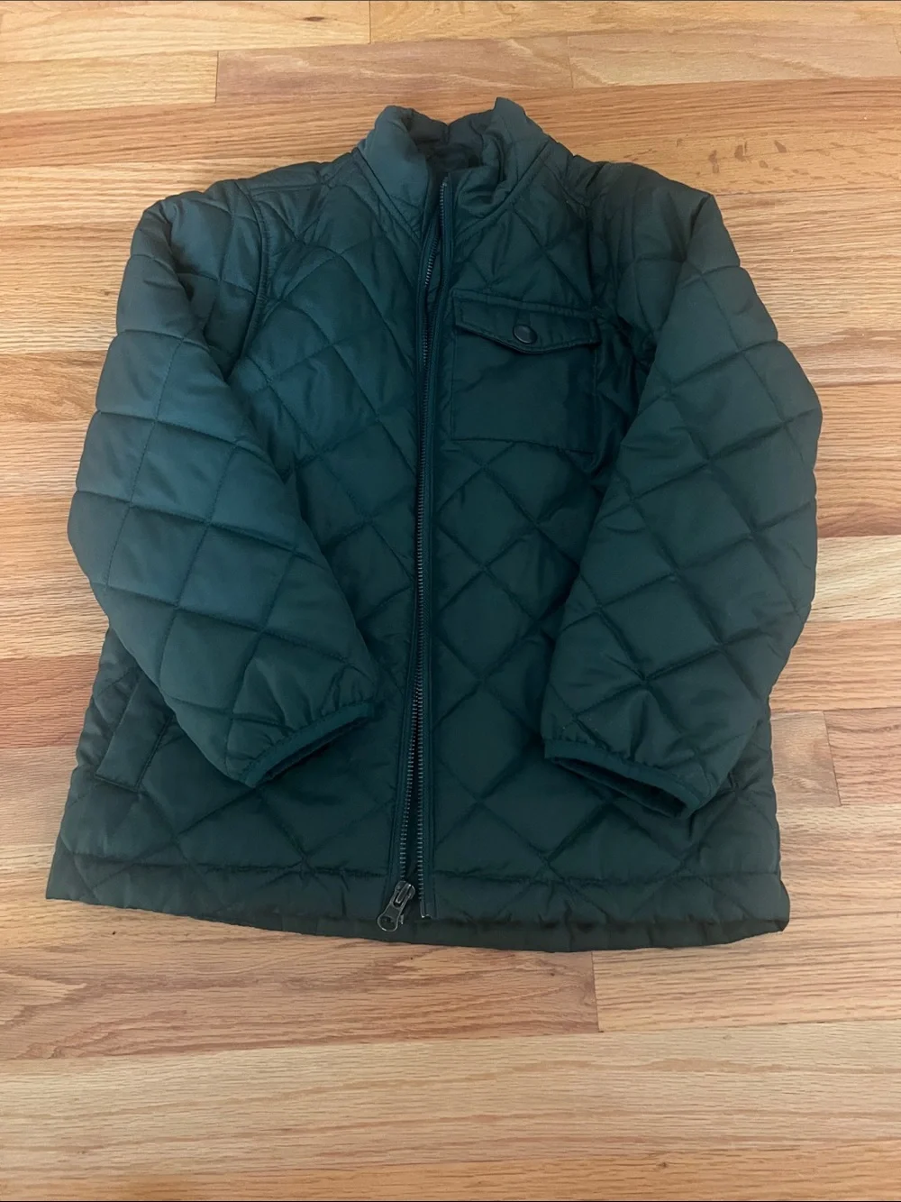 Old Navy Quilted Dark Green Kids' Puffer Jacket